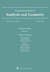 Communications In Analysis And Geometry