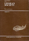 Proceedings Of The Linnean Society Of New South Wales