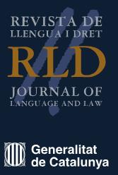 Revista De Llengua I Dret-journal Of Language And Law