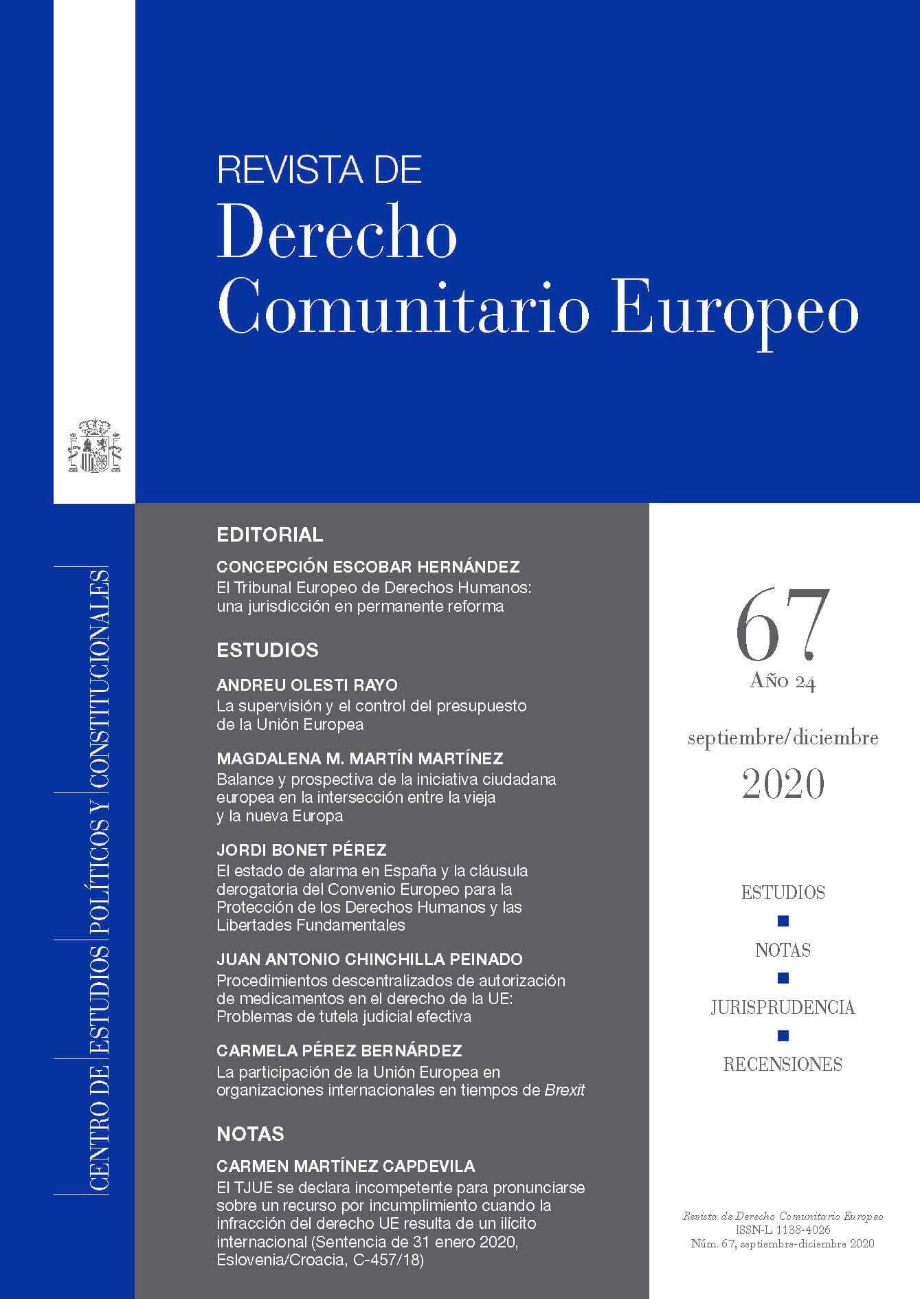 Revista De Derecho Comunitario Europeo