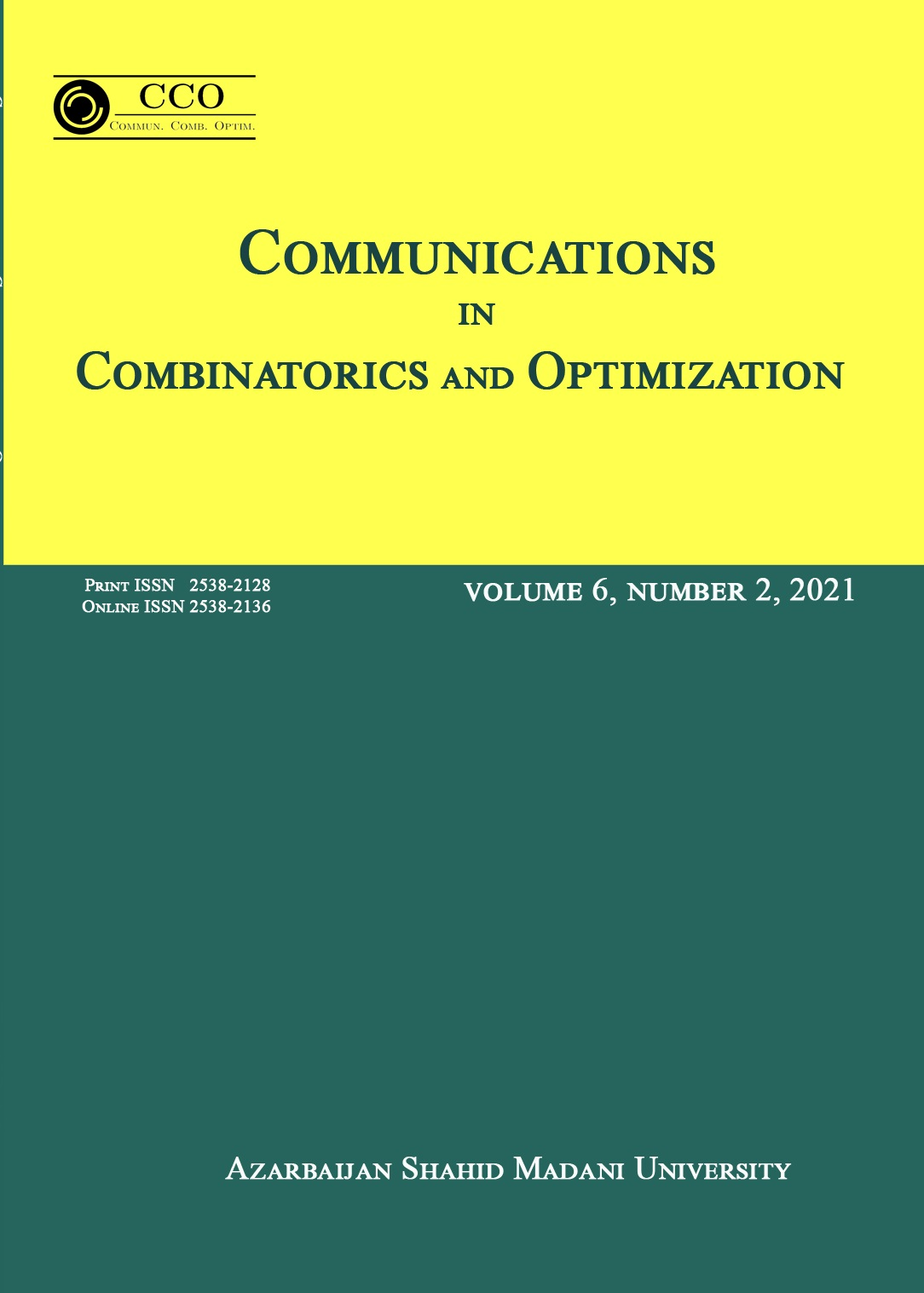 Communications In Combinatorics And Optimization